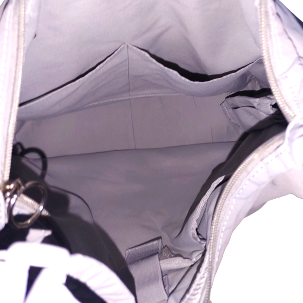 =GEN 'AYCC' All You Can Carry Grey Nylon Grey Puff Crossbody Bag - Picture 11 of 16